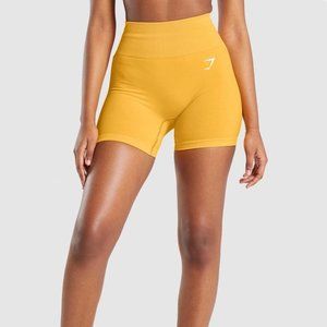 NWOT Gymshark Vital Seamless 2.0 Shorts - Yellow Marl